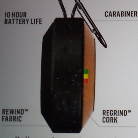 BOB MARLEY WIRELESS BLUETOOTH SPEAKER NO BOUNDS BLACK Model # EM-JA015-SBC - Picture 10 of 16